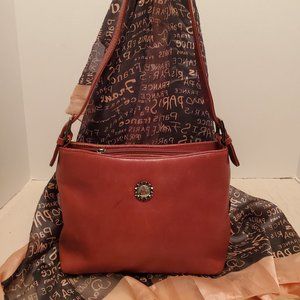 GIORGIO CELLINI ITALY LEATHER SHOULDER BAG